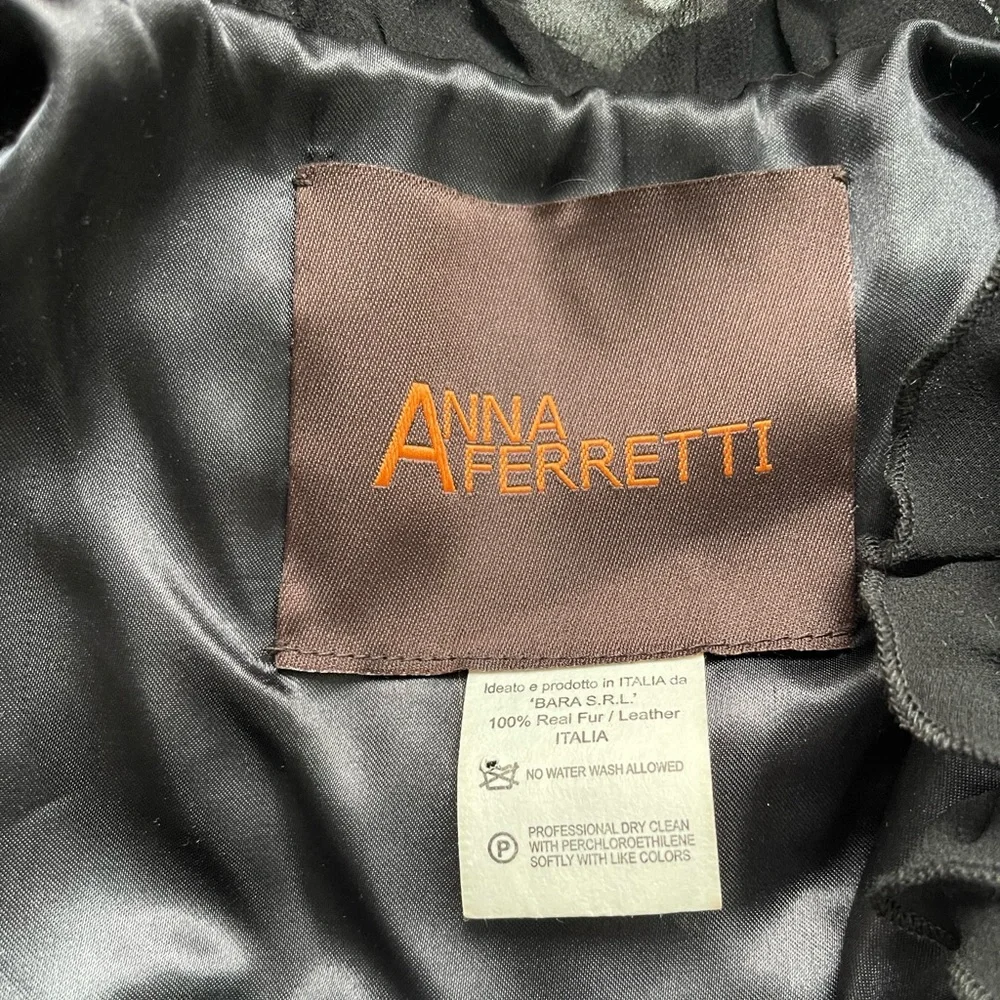 Anna Ferretti Fur & leather vintage bolero jacket - Picture 5 of 5